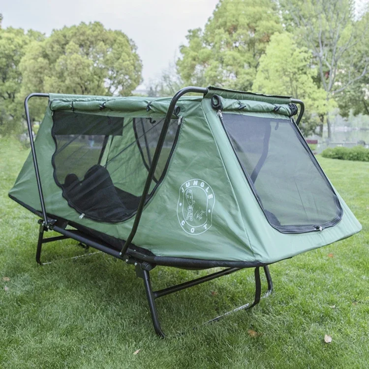 Wholesale 1 Person Outdoor Folded Fishing Bed Portable Waterproof Camping Safari Tent