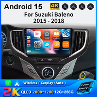 Android 15 Car Radio For Suzuki Baleno 2016 2017 2018 2019 GPS Navigation Multimedia Head Unit Stereo Autoradio wireless Carplay