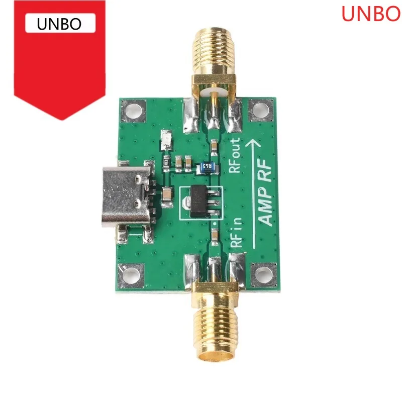 DC 5V RF Signal Amplifier 20dB Gain RF Module SBB5089 5MHz–6GHz RF Power Amplifier Type-C Interface
