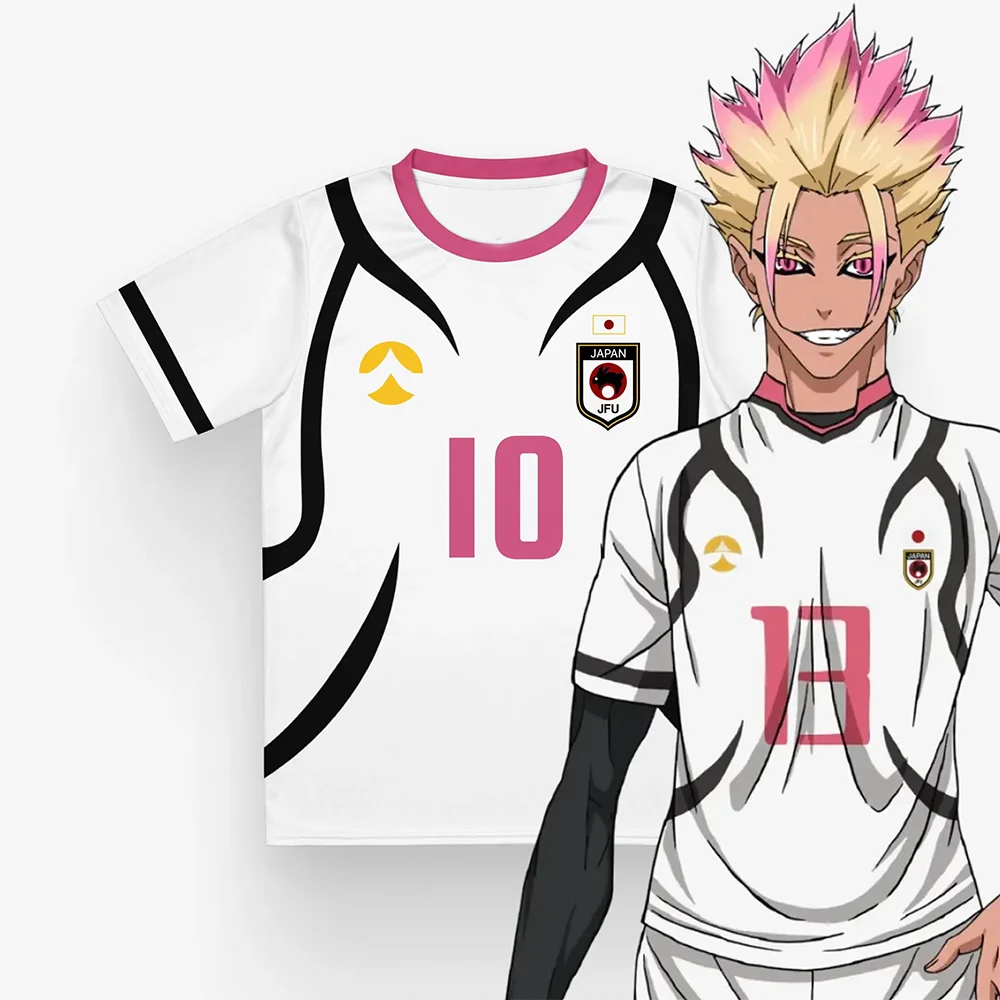 2026 Japanese Anime Blue Lock Men'S&Women'S Soccer Jerseys Tee Ryusei Shidou&Itoshi Sae Role Playing T-Shirt O-Neck Kids Top