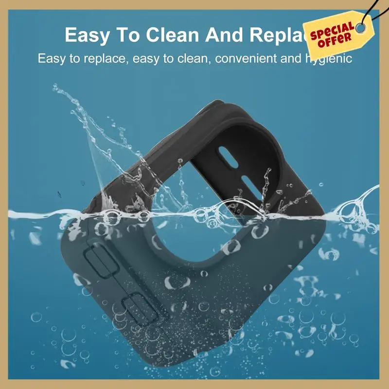 حافظة بطارية الكاميرا Shadowstone Insta360 Go3 مثبت الإبهام من السيليكون مع حافظة واقية بحبل متينة باللون الأسود