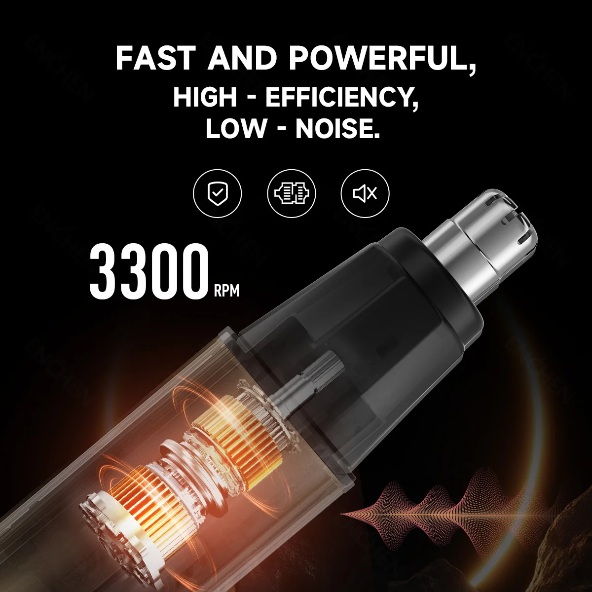 ENCHEN EN001 Профессиональный триммер для волос в носу с режущей головкой из нержавеющей стали, зарядным портом USB-C и светодиодным индикатором