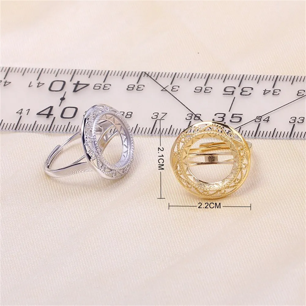 Solid S925 Sterling Silver Pearl Ring Settings Findings & Accessories  for Jewelry Making Bulk Wholesale Craft Supplies No Pearl