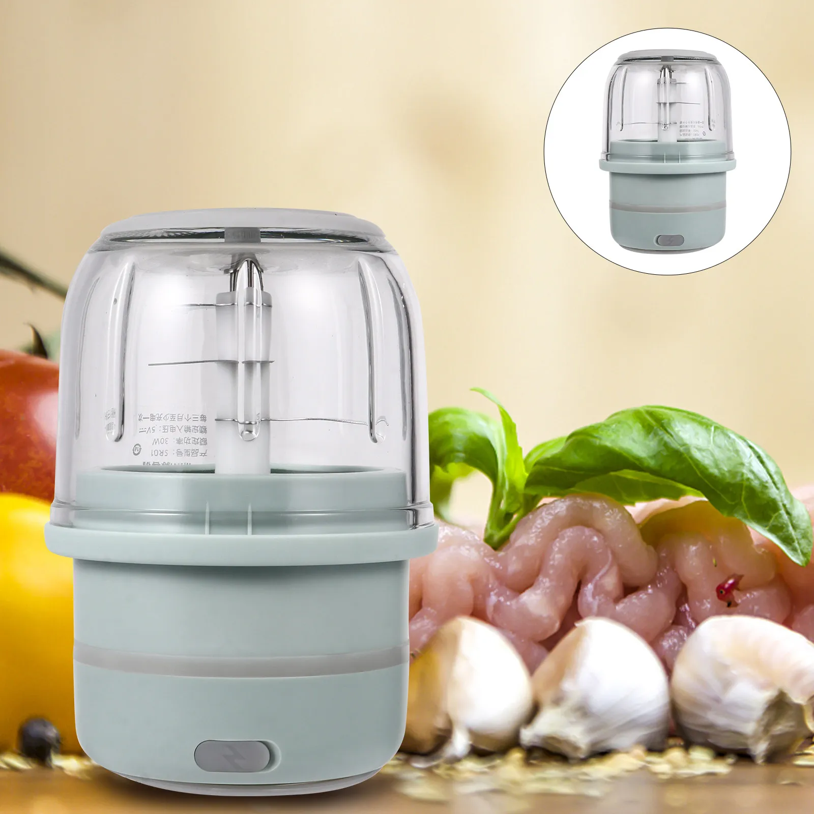 Electric Meat Grinder Stainless Steel – Mince Meat, Garlic, Vegetables, Kitchen Tool