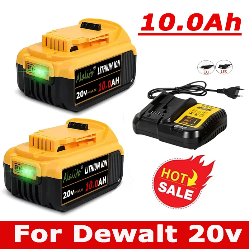 

Сменный литий-ионный аккумулятор для DeWalt MAX DCB205 DCB201 DCB203, 20 в, 10000 Ач, 18650 мАч