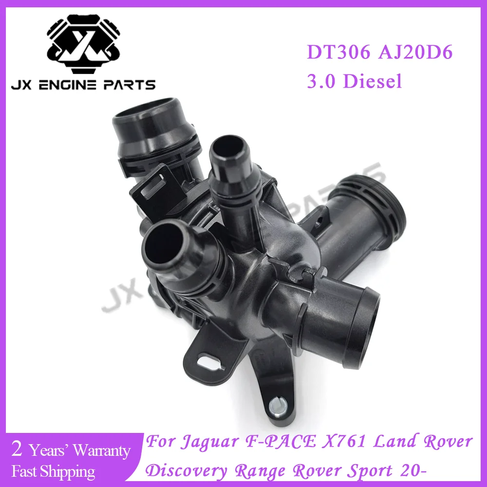DT306 AJ20D6 Engine Thermostat For Jaguar F-PACE X761 Land Rover 3.0 Discovery L462 Range Rover Sport  L405 L460 L560 3.0L 3.0T