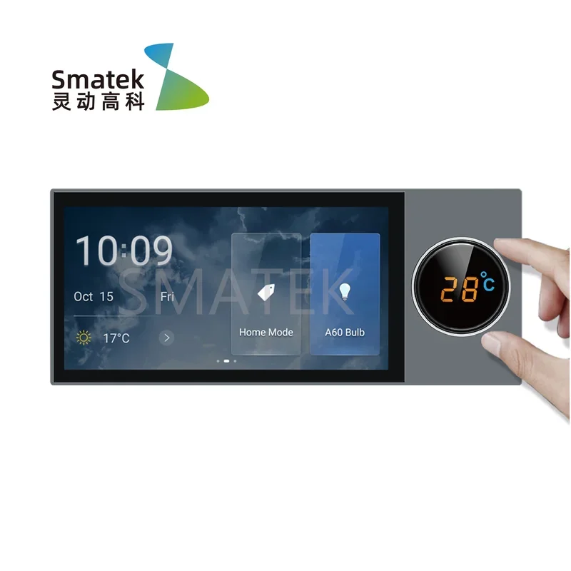 Top Selling S8E Android Linux Home Automation Control Panel with Tuya Smart Life APP Music Play Function