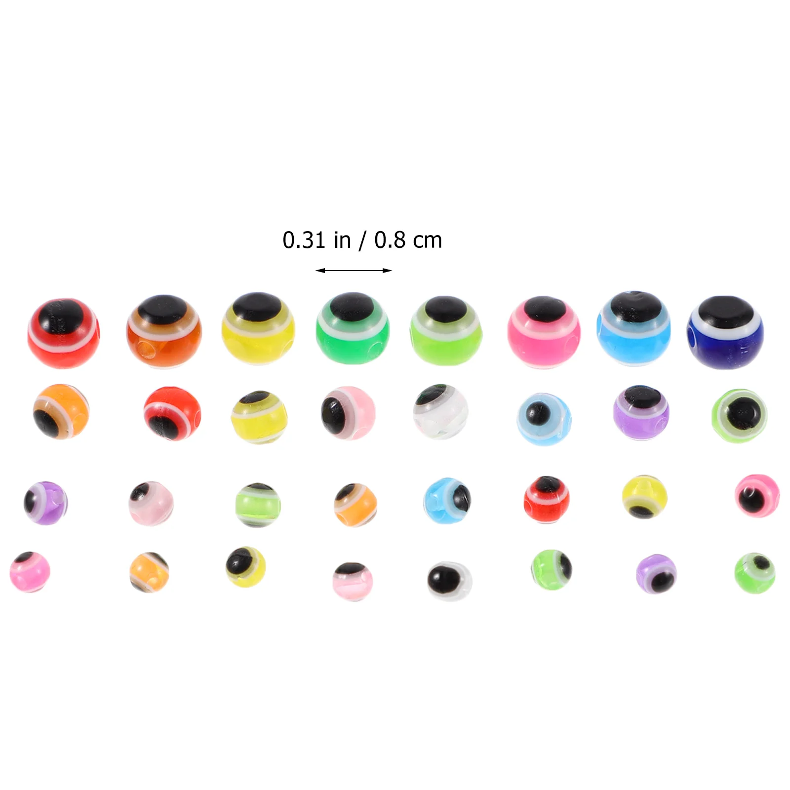 100 pezzi di perline per gioielli con perline di malocchio per braccialetti multiuso manuali artigianali fai-da-te