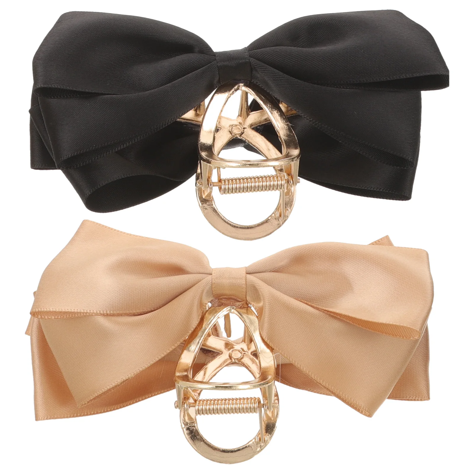 

2 шт., большие зажимы для волос с бантиком для женщин, милые зажимы для волос с бантом, простой в использовании, практичный подарок для женщин, друзей, зажимы с бантиком