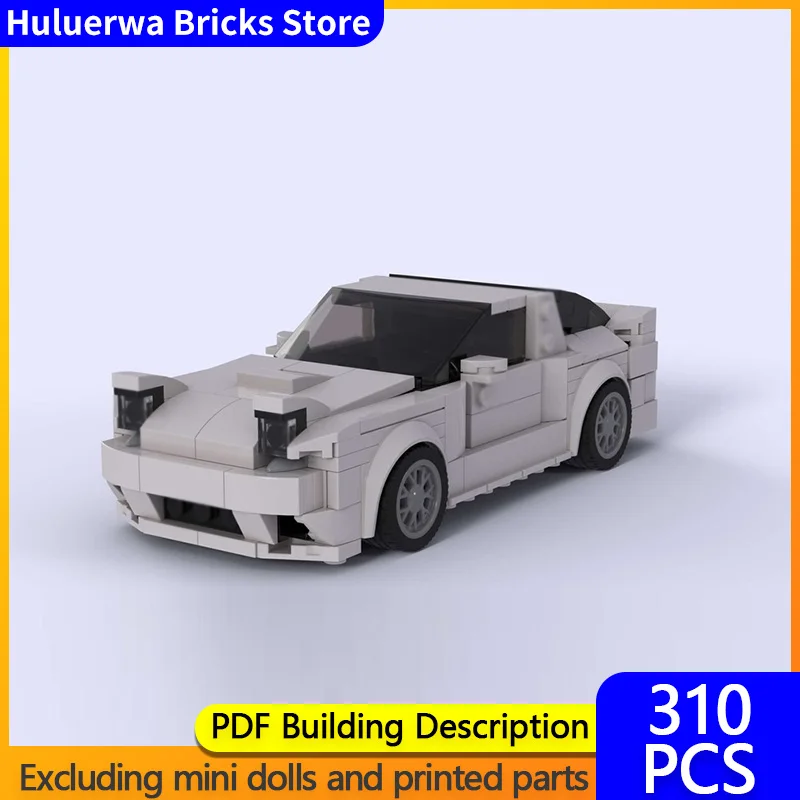 

Модель скоростного гоночного автомобиля MOC, строительные кирпичи RX-7 FC, спортивный купе, модульная технология, детские праздничные подарки, сборка игрушек, костюм