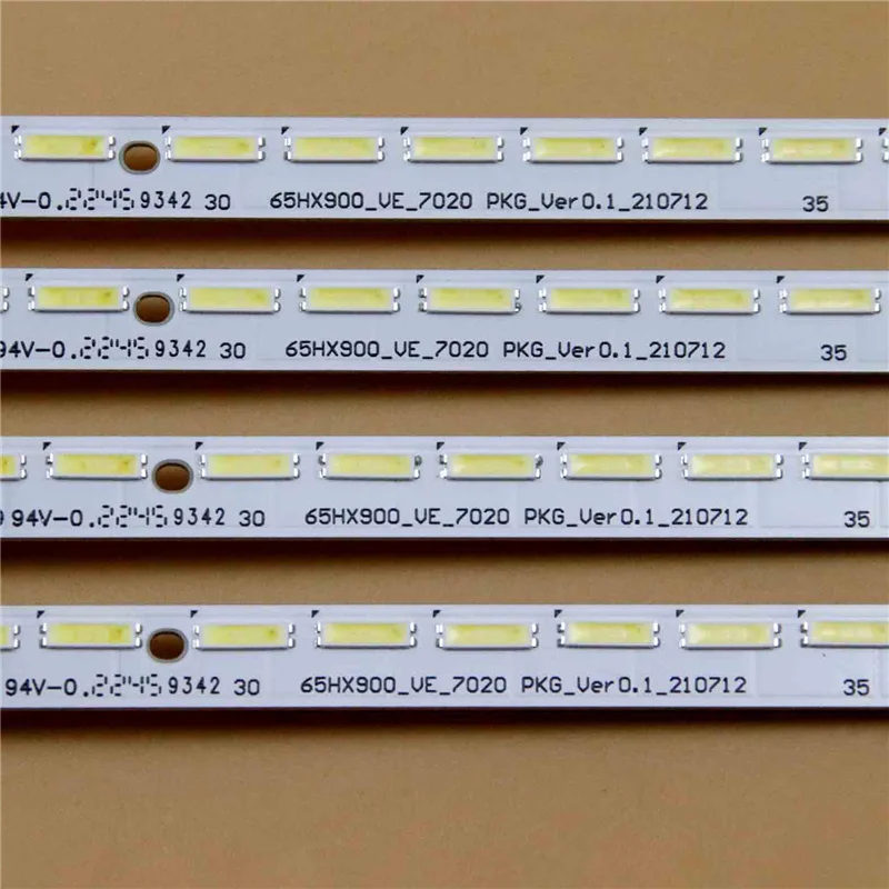 4 шт./компл., новые светодиодные лампы для телевизора 65HX900_VE_7020 PKG_Ver0.1, полосы подсветки для PANASONIC TX-65HX900E, ленты для массива