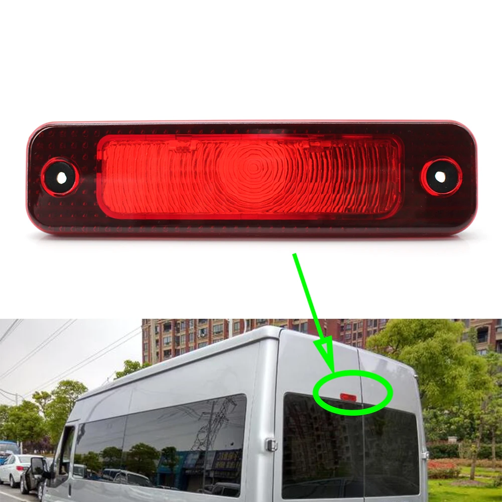 Additional Brake Lights For Ford Transit 2006~2013 Trunk Third Clear Car Brake Stop lamp Auto Rear High Level Stop Light