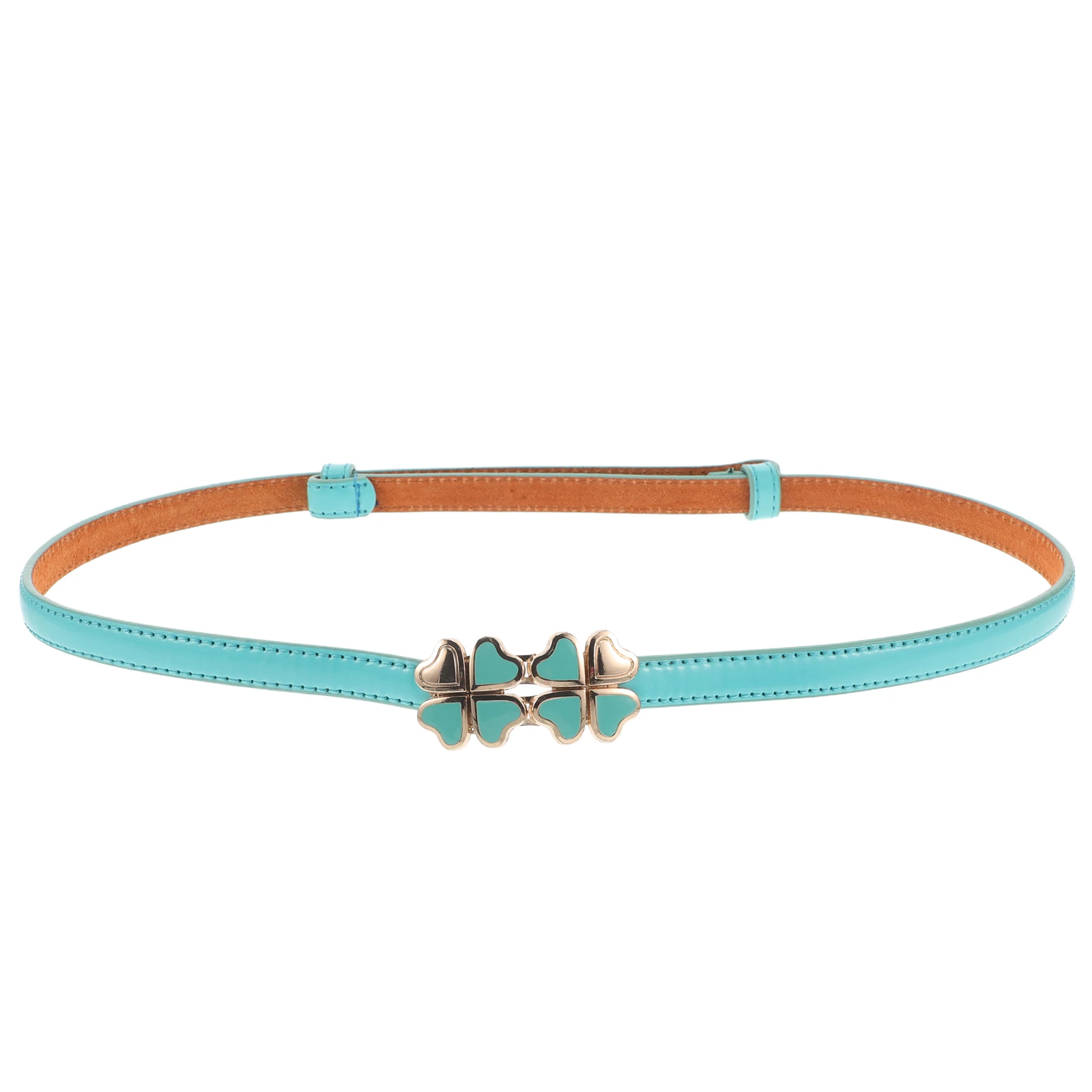 

Four Leaf y Colors Women Waist Dress Belts Vintage Chic Thin Adjustable Thin Jean Waist Adjustable Accessories