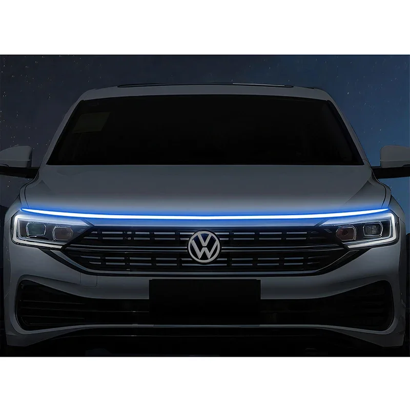 Luz delantera del capó del motor del coche, lámpara de marcha para Volkswagen Vw Passat Cc B7 B8 B6 B9 Id.4 Id3 Id.6 Id3 Id6 t-roc T roc Caddy Jetta