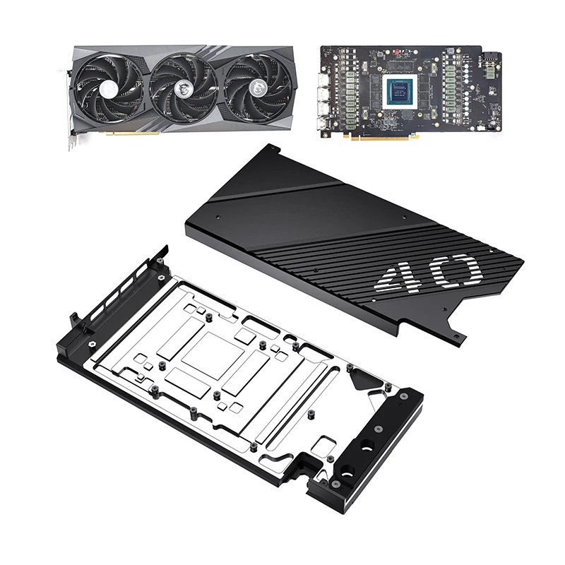 Granzon GBN-MS4090TRIO GPU Water Block Use for MSI GeForce RTX4090 Suprim / GAMING X TRIO Video Card /Water Cooling Radiator