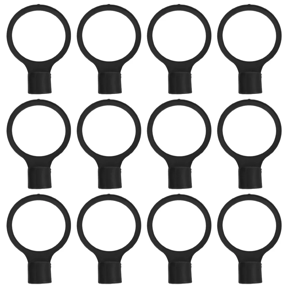 

12pcs Safety Cone Connector Adjustable Plastic Connectors for Barriers Warning Poles Telescopic Design Weather Resistant PVC