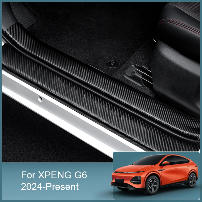 

For XPENG G6 2024 2025 Car Door Sill Sticker Anti Scratch Auto Inner Exterior Threshold Guard Trunk Protect Film Accessories