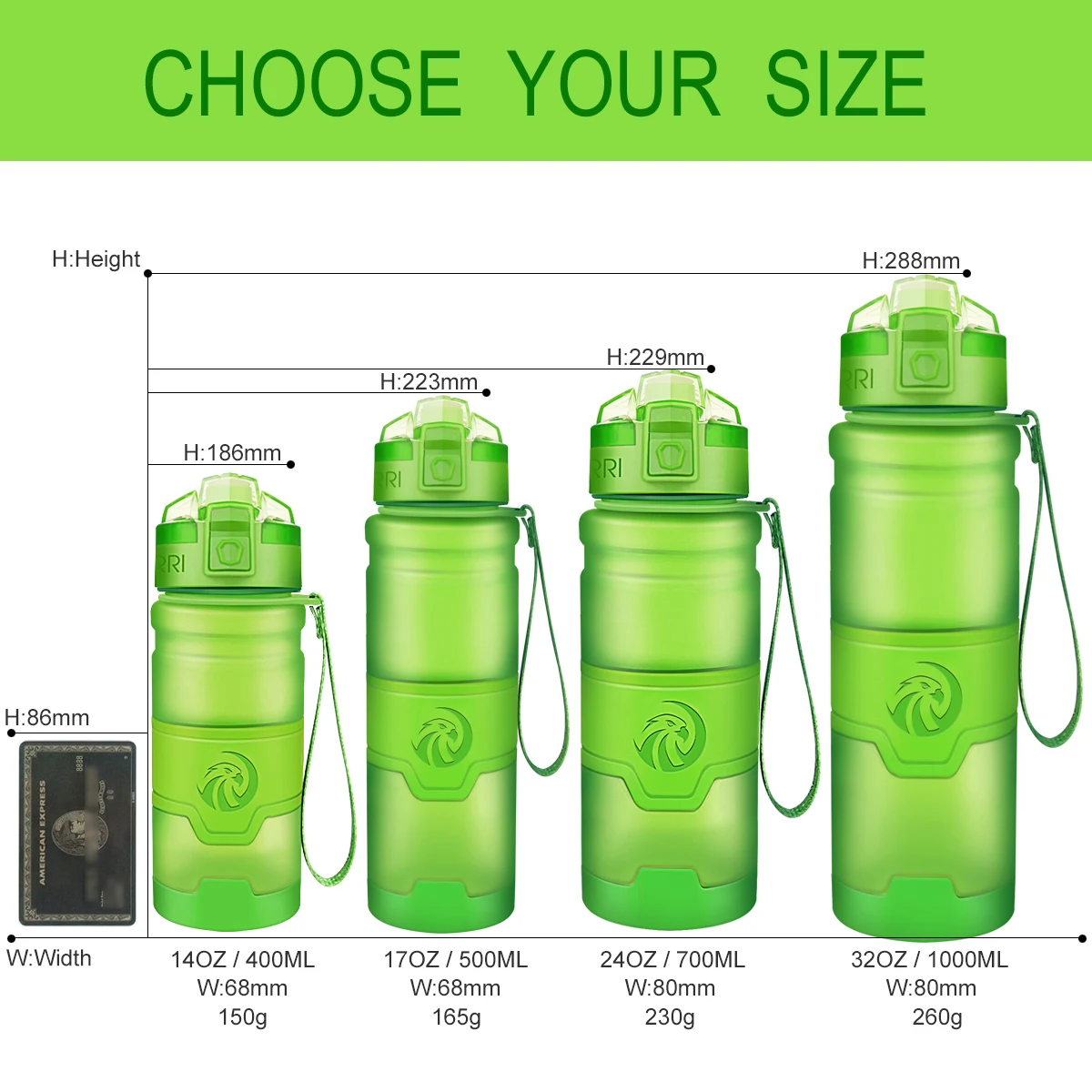 500ml/700ml/1000ml Shaker Water Bottle Sports Gym Cycling Tourism And Camping For Student CE / EU Drink Bottles Botella De Agua