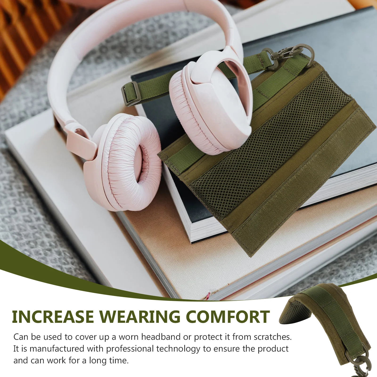 프리미엄 폴리에스터 헤드폰 헤드밴드 커버 통기성 편안한 패딩 장시간 착용 내구성 스타일 유니버설 핏 헤드폰
