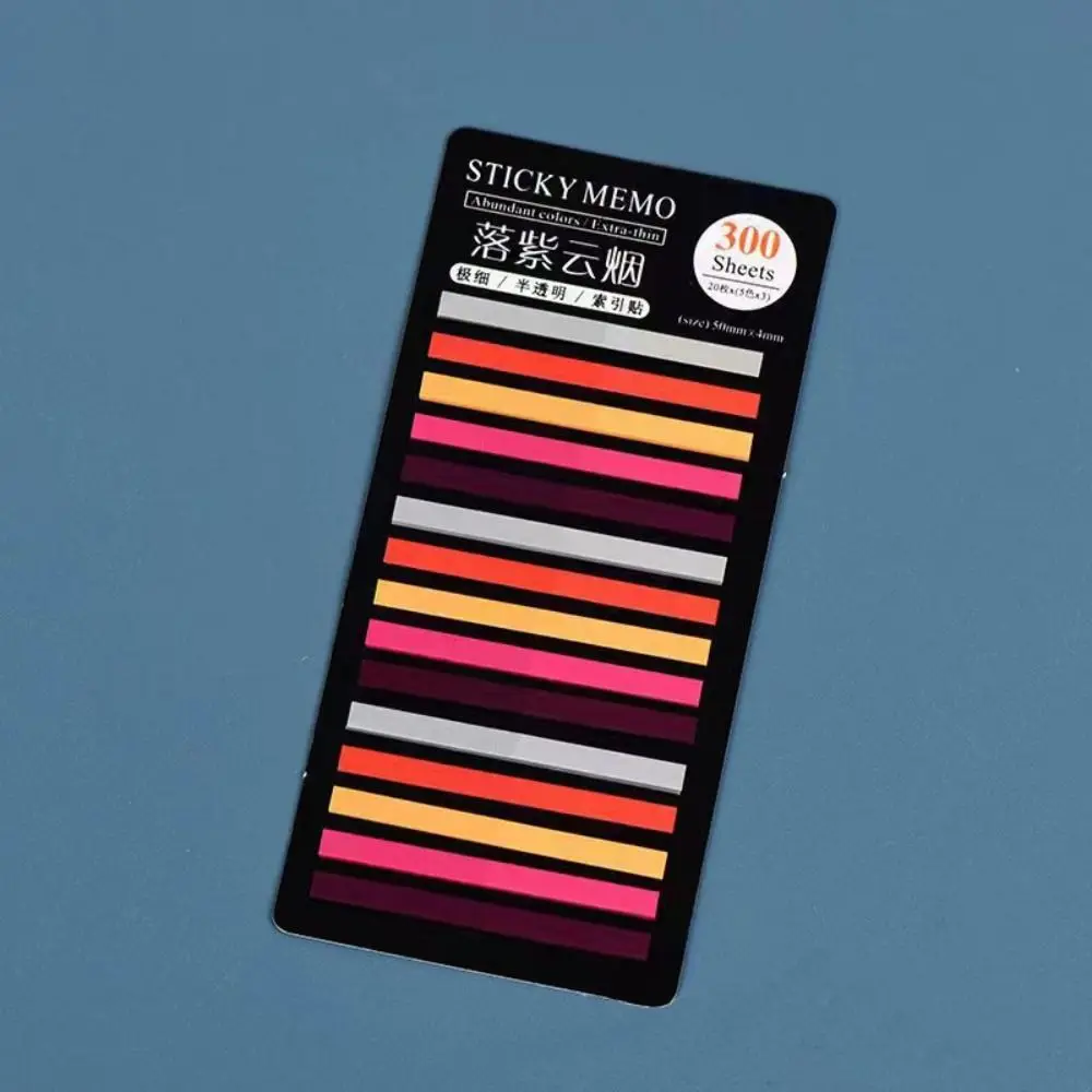 It bloc-notes collants 300 feuilles bloc-notes Index arc-en-ciel PET Kawaii Index autocollants papeterie bloc-notes collants étudiant