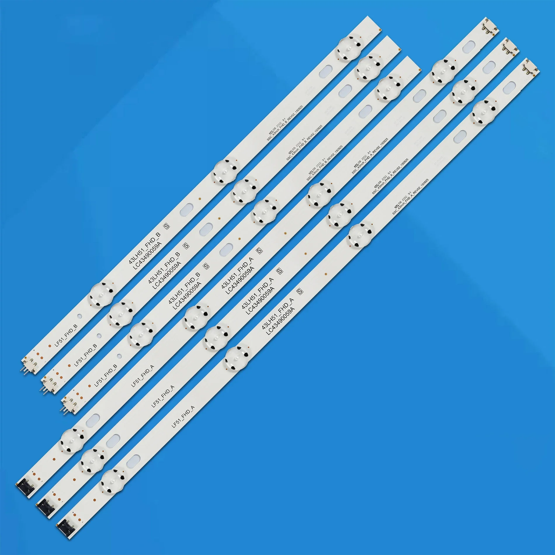 5/10kits LED Backlight 43UJ630V 43LJ594V 43UJ635V 43LJ624V 43UJ675V LC43490058A LC43490059A LC43490062A LC43490063A