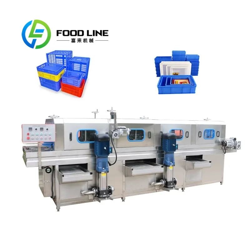 Modern Automatic Crate Washer Digital Display Shows Real Time Temperature And Pressure Readings For Precise Control Over Washing