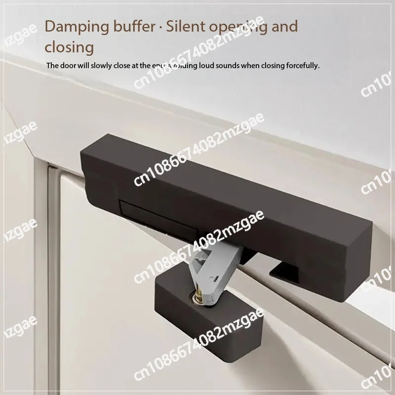 Heavy-Duty Silent Door Closer Damper, Hydraulic Soft-Close System for Inward/Outward Opening Wood, Hidden & Entry Doors