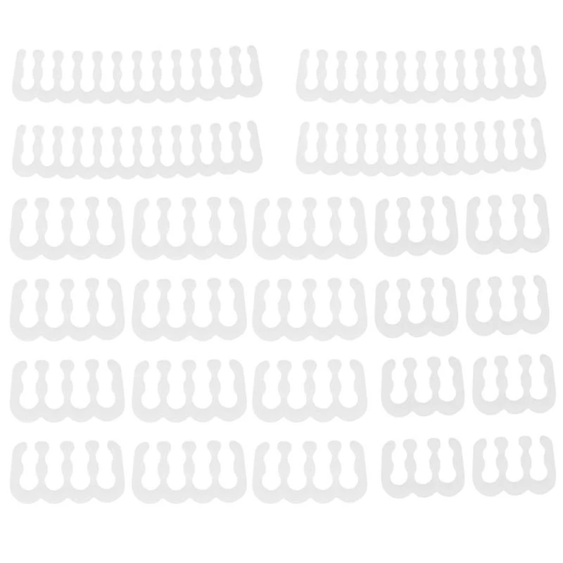 Peigne de Câble Blanc pour Carte Mère, 24 Broches, 8 Broches, 6 Broches, pour Ordinateur, Transporté Jusqu'à 3.4mm, 24 Pièces/Lot