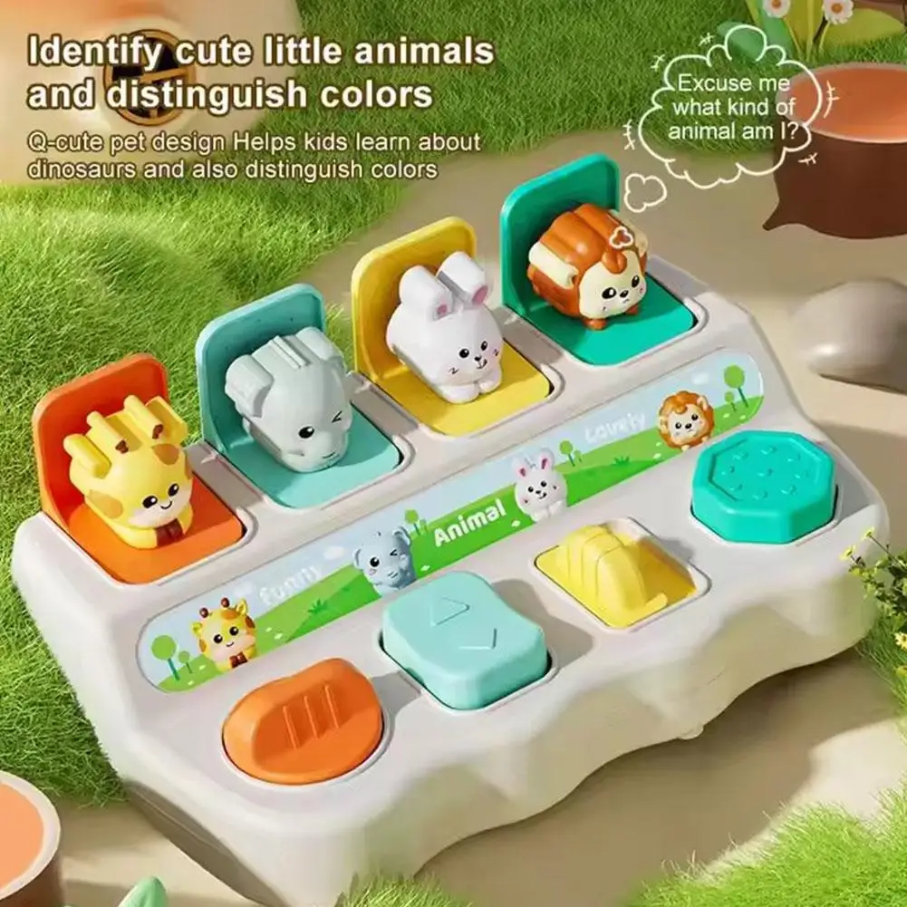 Montessori Interactive Pop-Up Animal Toy for Toddlers 2