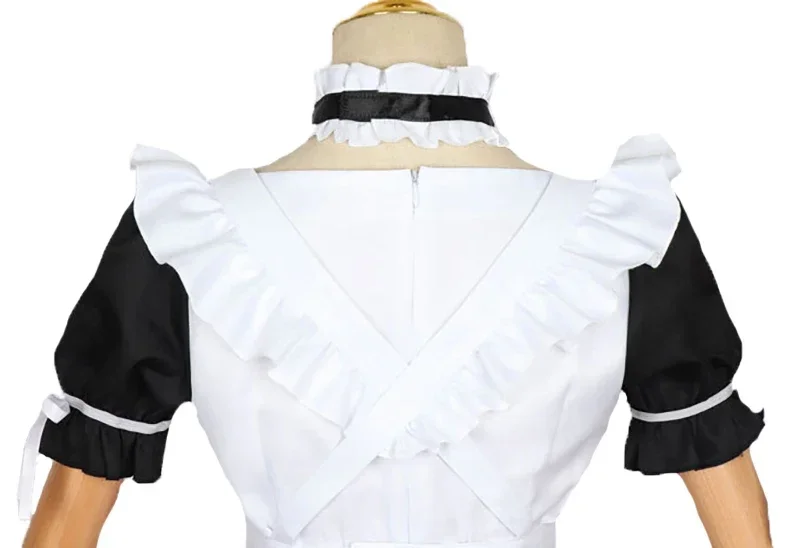 Anime Yosuga No Sora Cosplay Kasugano Sora Costume Women White Maid Uniform Kawaii Lolita Dress