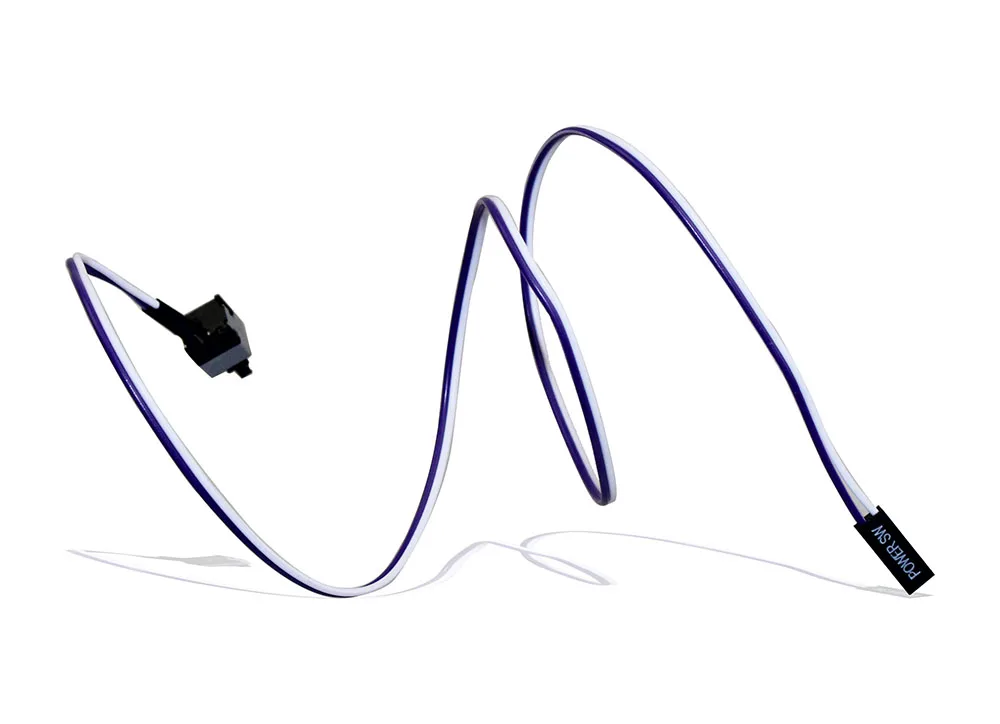 50PCS I/O Reset Motherboard Cable Desktop Computer PC Case POWER Button SW Switch Power Cord  Re-starting  