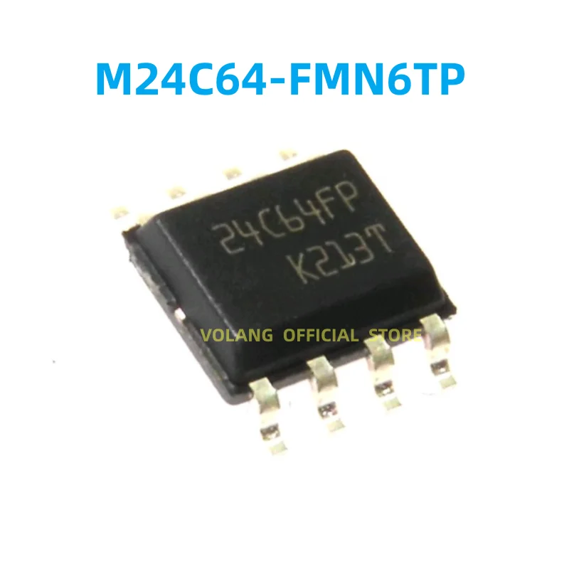 20Pcs/LOT M24C64-FMN6TP Mark 24C64FP SOP-8 EEPROM 64Kbit 8-OP I2C Chip
