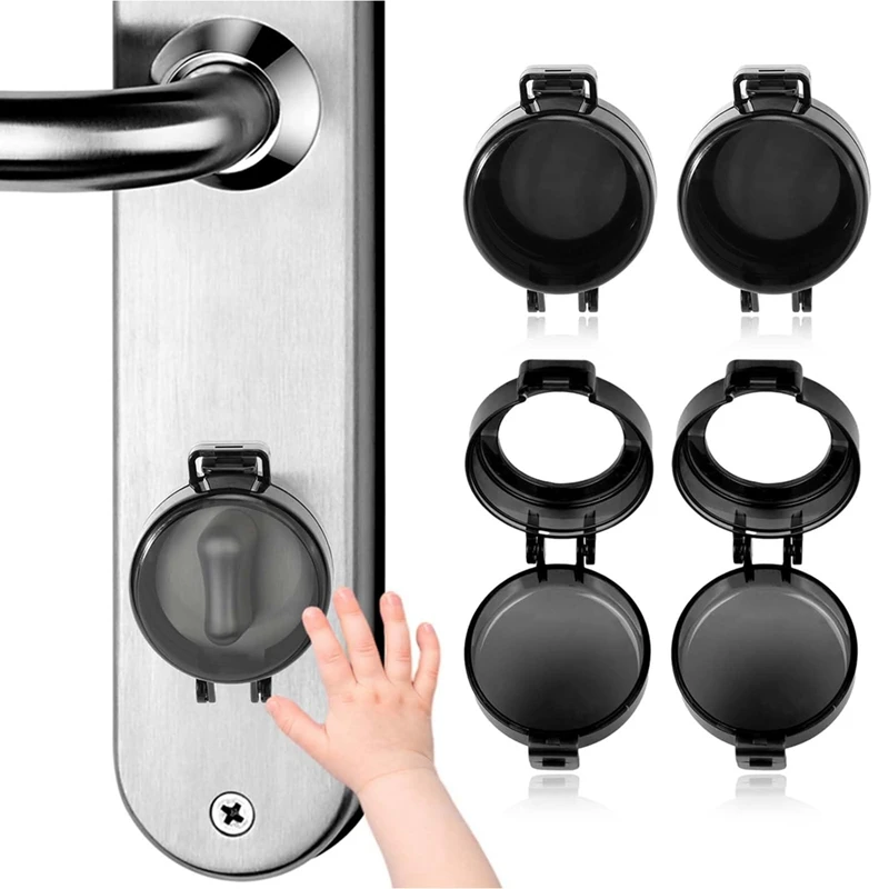 4 Pack Deadbolt Child Safety Lock, Child Proof Deadbolt Cover, Door Safety Deadbolt Lock For Kids Durable