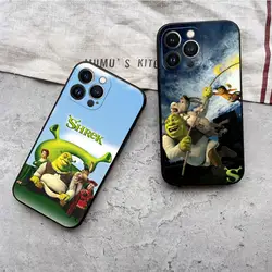 Shrek Phone Case For Iphone 15 14 13 Mini 11 12 Pro Max Xr X Xs 7 8 Plus Shockproof Back Cover