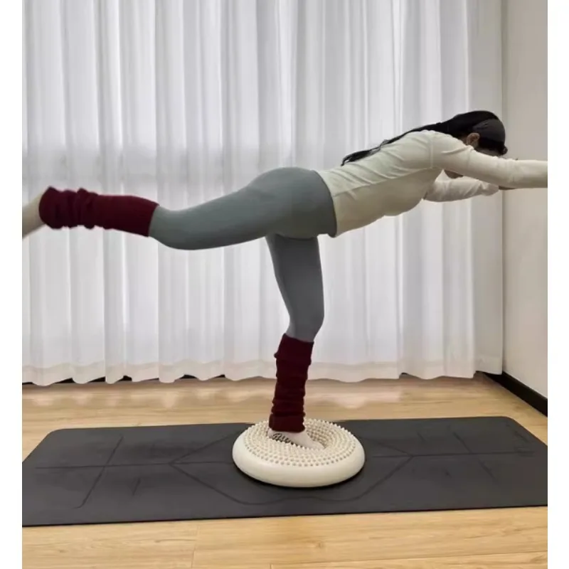 Coussin de yoga gonflable pour l'équilibre, coussin épais pour la maison, le bureau, la salle de sport, l'entraînement, planche d'équilibre, équipement de fitness