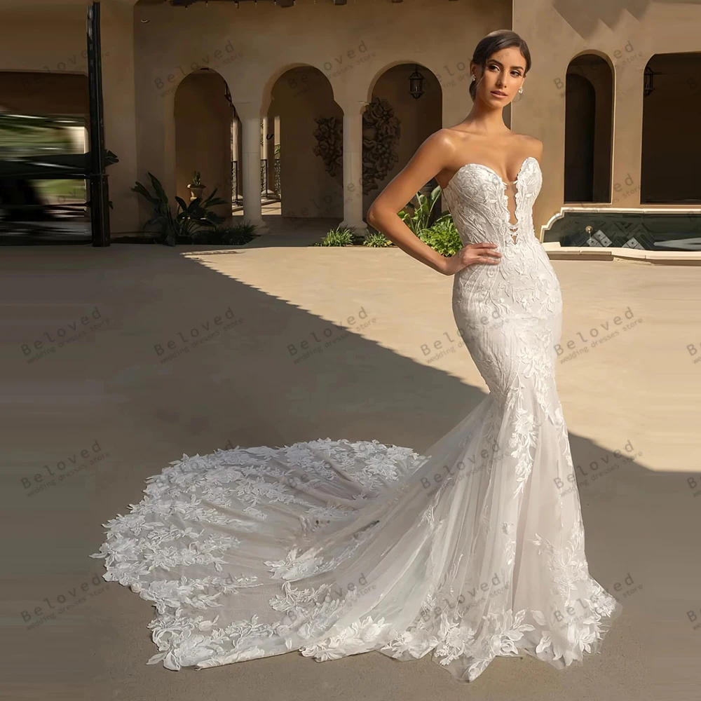 Gorgeous Wedding Dresses Vintage Bridal Gowns Lace Appliques Sexy Strapless Charming Pretty Vestidos De Novia Customized 2026