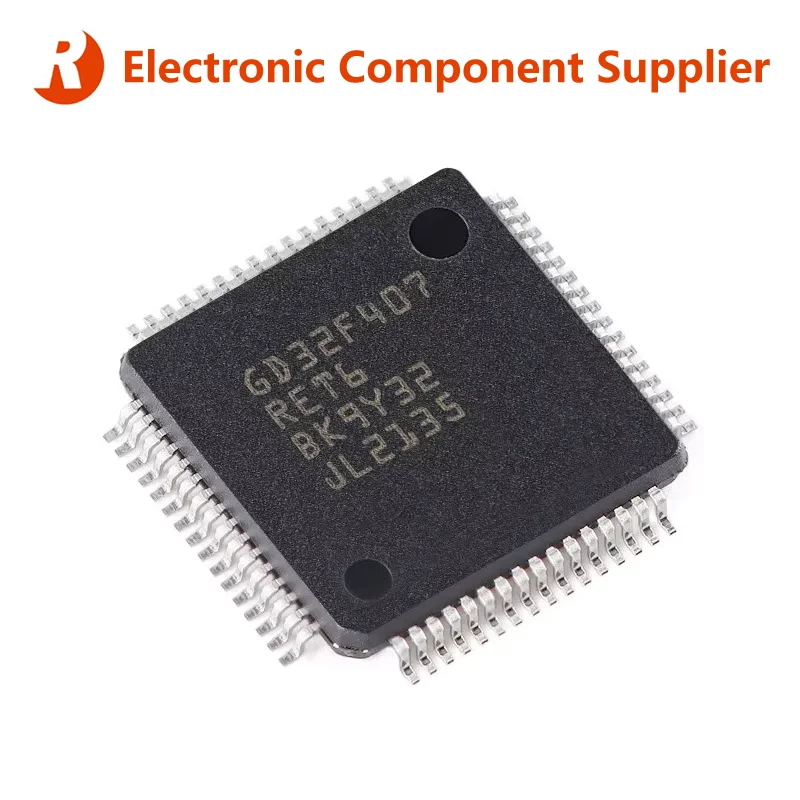 5Pcs GD32F407RET6 GD32F407 GD32F GD32 32F407RET6 LQFP-64 New Original ARM Cortex-M 32-bit Microcontroller MCU IC Controller Chip