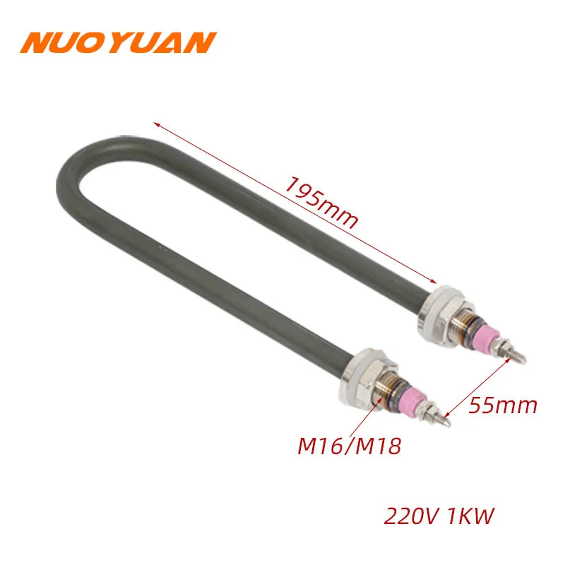 Anti-Scale U Type Heating Element 220V Water Heater Green SUS304 Tubular Heating Resistance 1KW/1.5KW/2KW/3KW