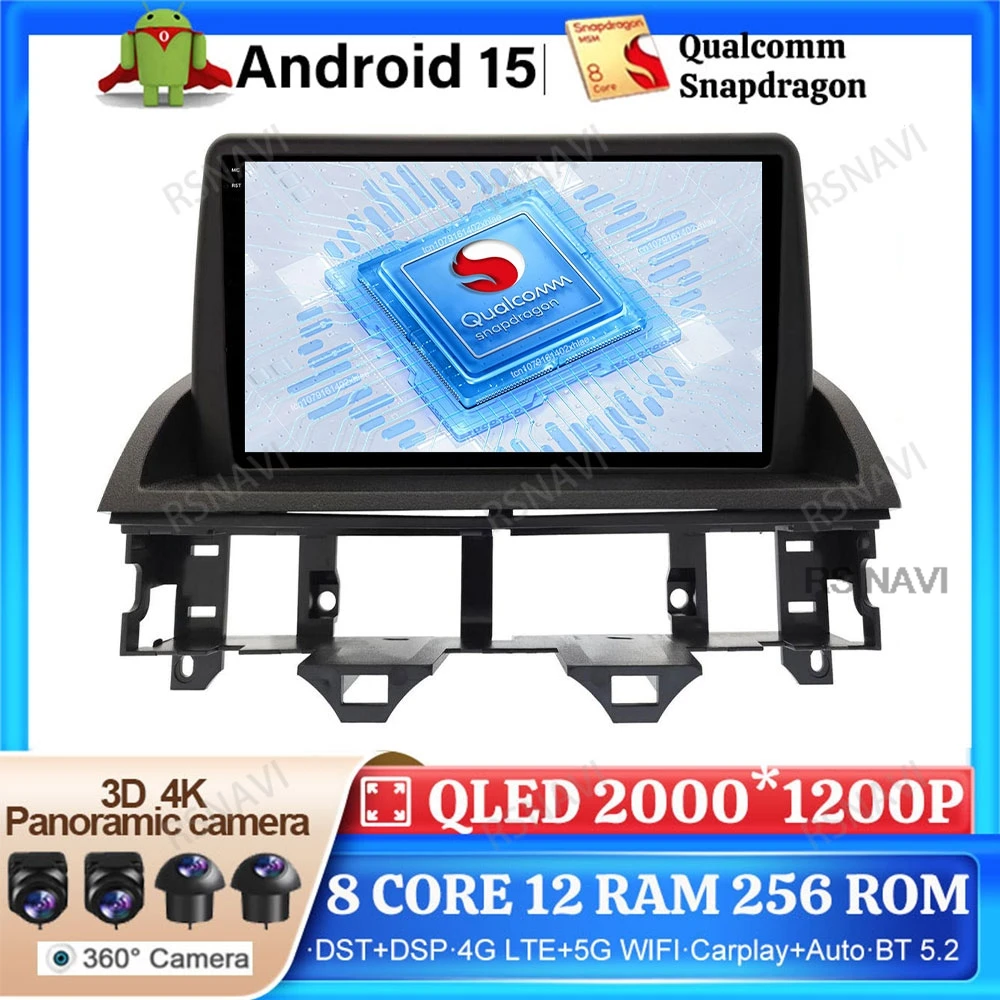 

Android 15 Car Radio For Mazda 6 2002 - 2008 Wireless Carplay Auto GPS DVD Head Unit DSP Navigation Stereo 5G WIFI Autoradio BT