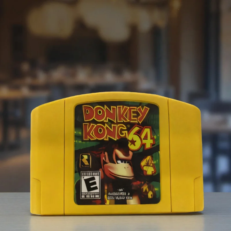 DONKEY KONG 64, DIDDY KONG RACING, RAMPAGE WORLD TOUR, USA NTSC Version 64 Bit Console N64 Video Games Cartridge Collection