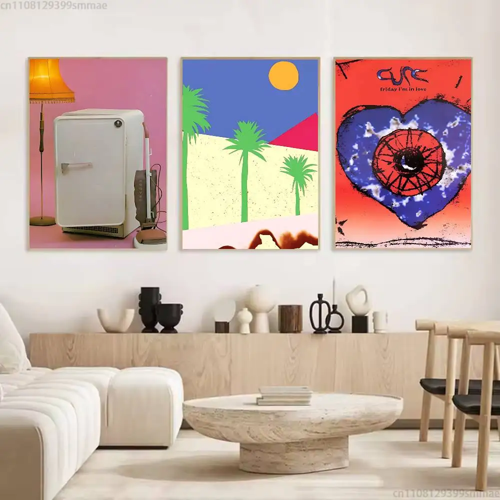 Rock Band C-Cure new group Poster HD home decor sticky wall waterproof home living room bar aesthetic decor
