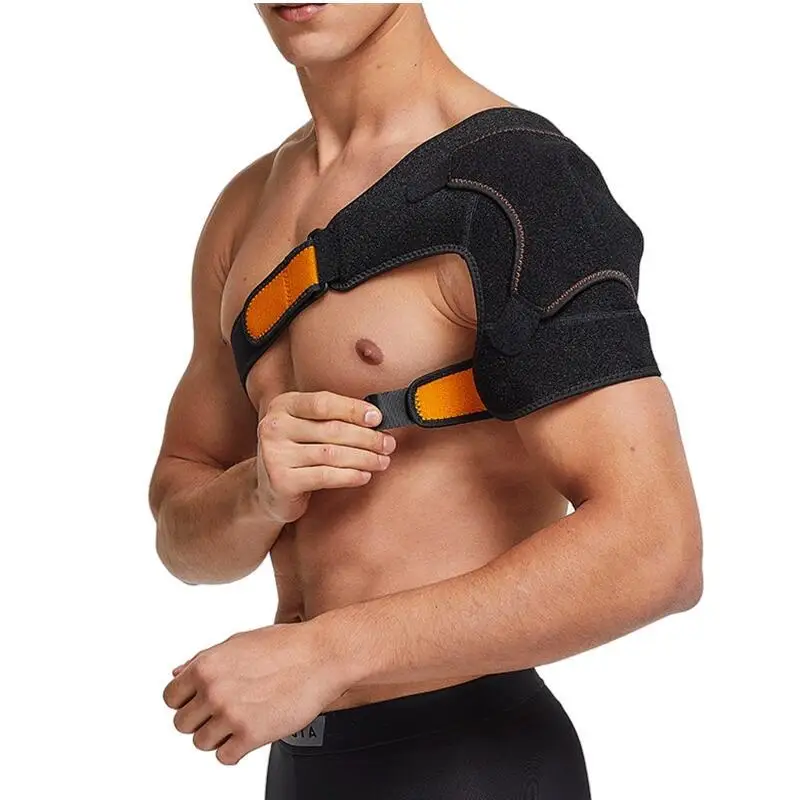 

Adjustable Left/Right Shoulder Support Compression Shoulder Brace Warmer Protector Strap Guard for Torn Rotator Cuff Joint Pain