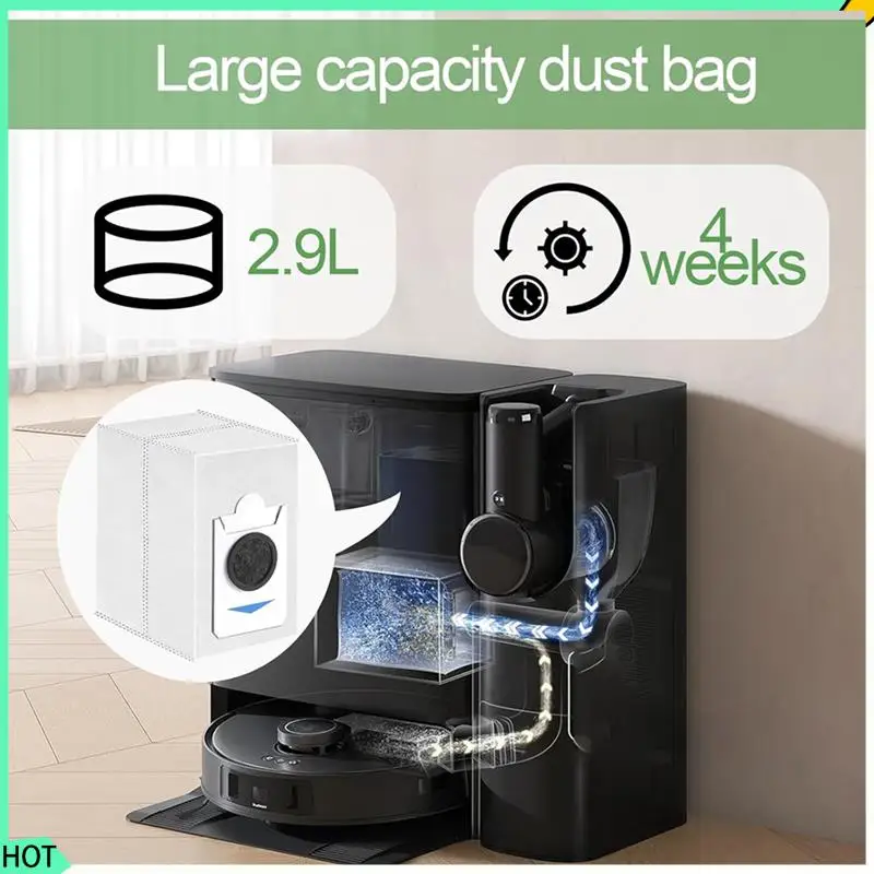 

AWAH 20 шт. мешки для пыли для ECOVACS Deebot X2 COMBO T30S COMBO T30S робот-пылесос, детали пылесоса 2,9 л большой мешок