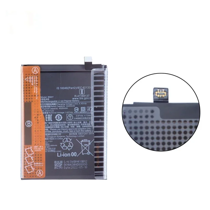 Brand New BM4Y 4520mAh Battery For  Xiaomi Poco F3 /Redmi K40 Pro/ K40 Pro  Phone Replacement Batteries+Tools image 3