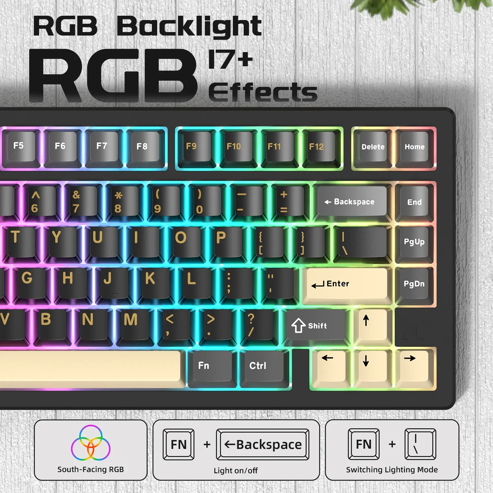ATTACK SHARK X75 75% Wireless Mechanical Keyboard | Full Aluminum & Gasket Mount | VIA & RGB | Hot-Swappable|4000mAh Battery view 6