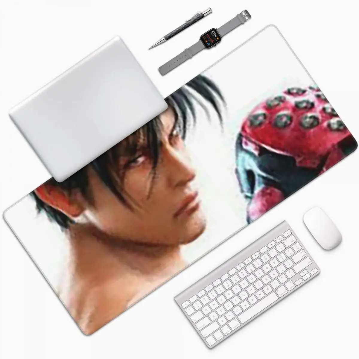 Tekken 7 Jin Kazama Pad Gaming Large Mouse Pad Computer Keyboard Mouse Mat Gaming Laptop Desk Mat Office Accessories Table Mats