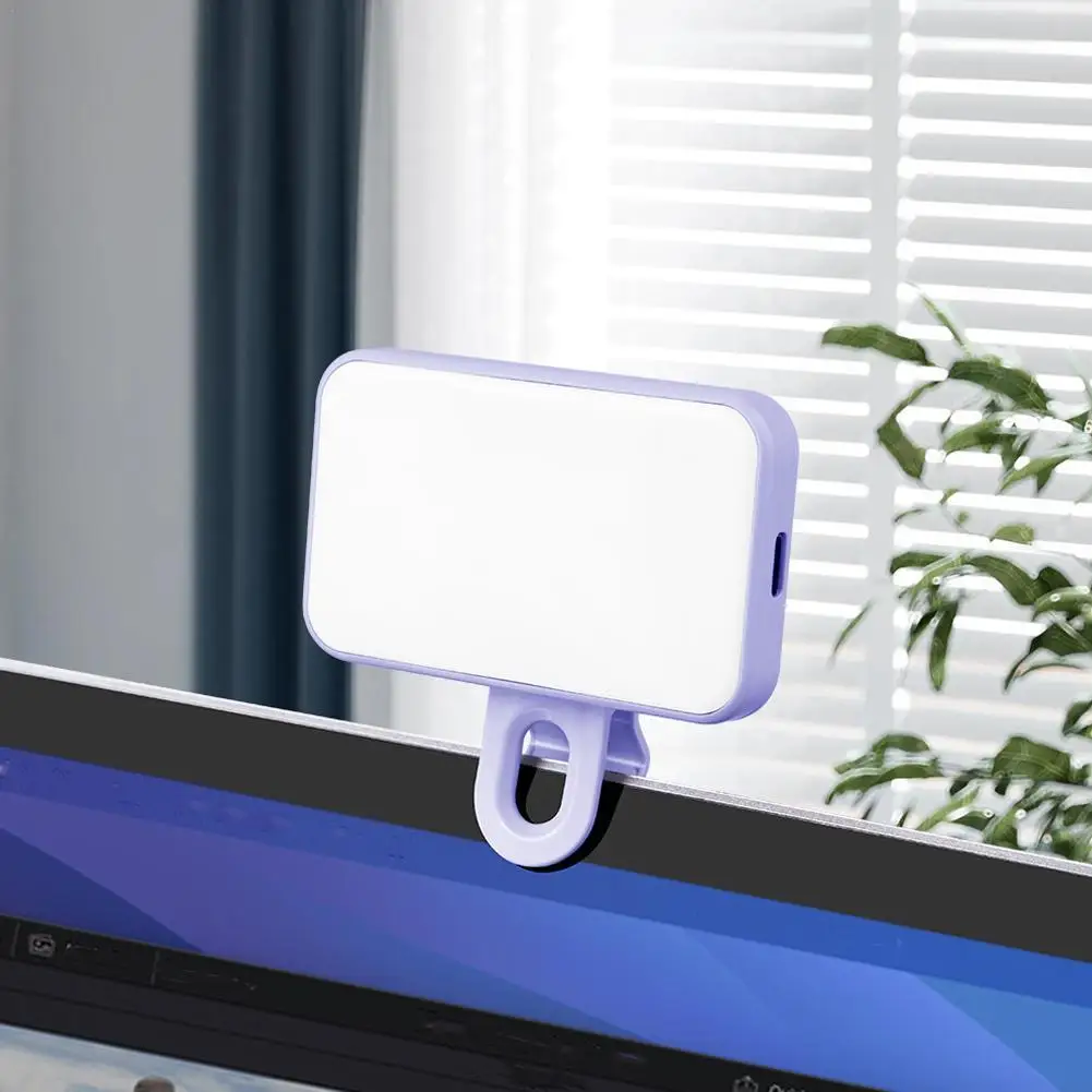 Mini LED Photography Fill Light Portable For Selfie Beauty Mobile Video Conferencing Clip-on Mobile Phone Fill Light New