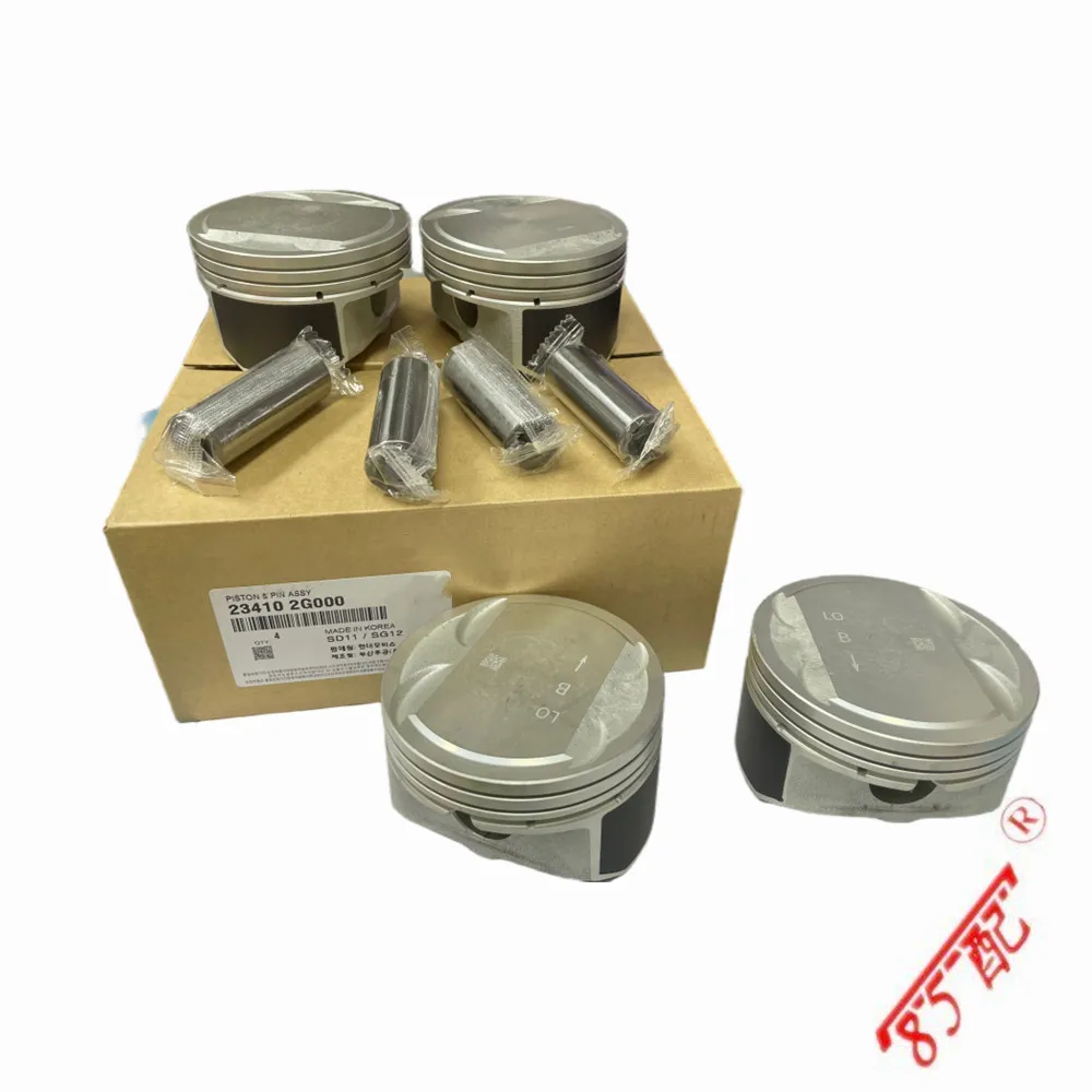 4PC For YF K4 K5 IX35 NFC NF G4KA G4KD 2.0LOEM 234102G000 2341025061 Engine Piston Cylinder Piston