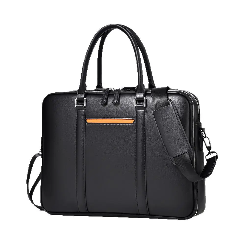 New Briefcase Men's Luxury Messenger Bag Men Capacity Leather Business Handbag High-end Multi-functional Laptop Commuter