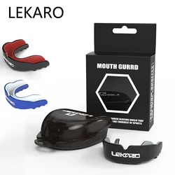 Lekaro-protector bucal deportivo para adultos, protector bucal de Eva para baloncesto, Mma, artes marciales, boxeo